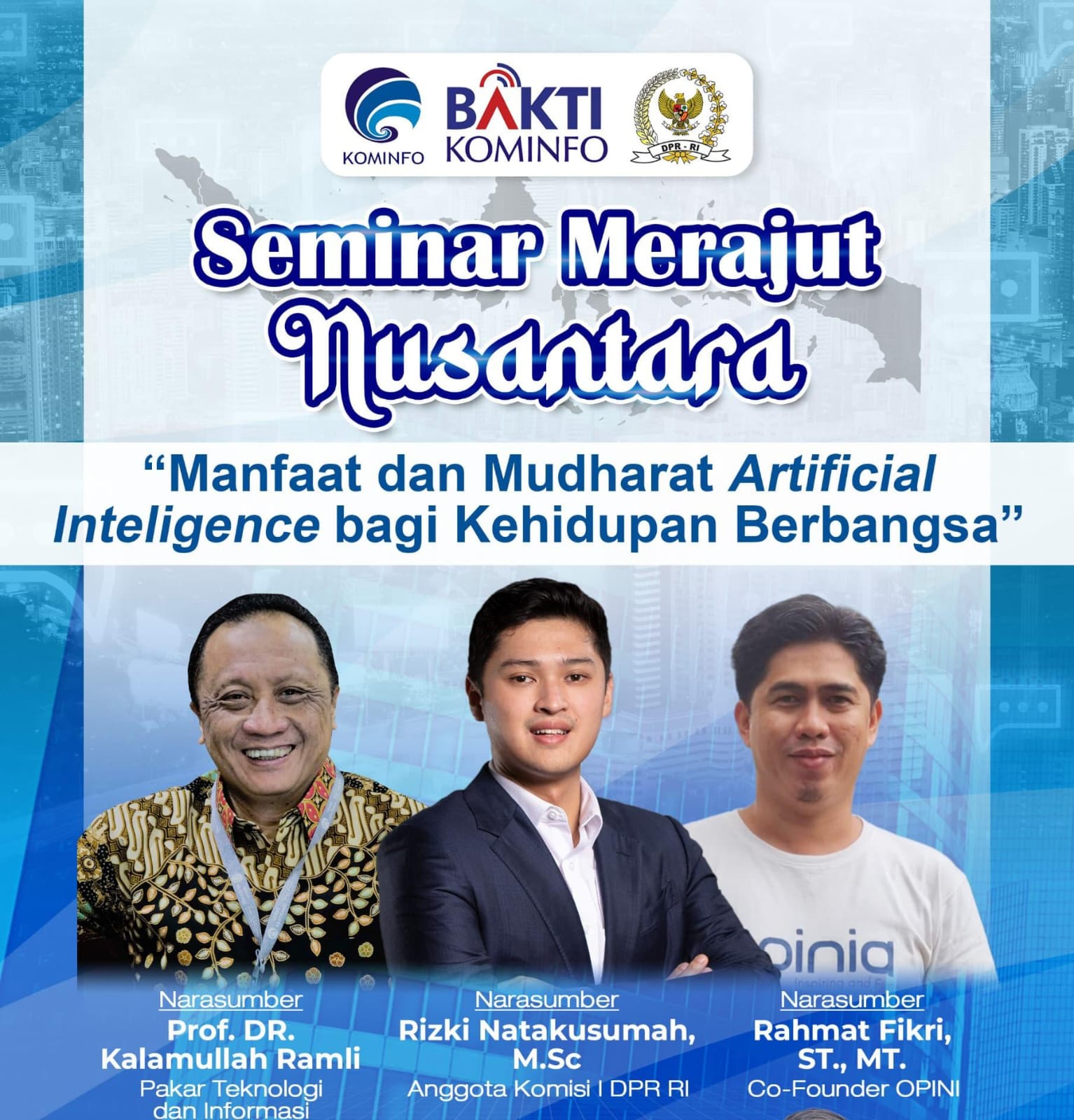 Anggota Komisi 1 DPR RI Rizki Natakusumah Soroti Dampak Penggunaan AI pada Kehidupan