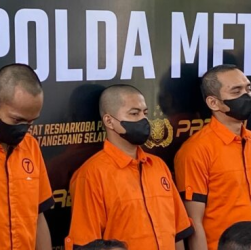 Polres Tangsel Tangkap Tiga Kurir Narkoba Jaringan Sumatera-Jawa, 40,2 Kg Sabu Disita