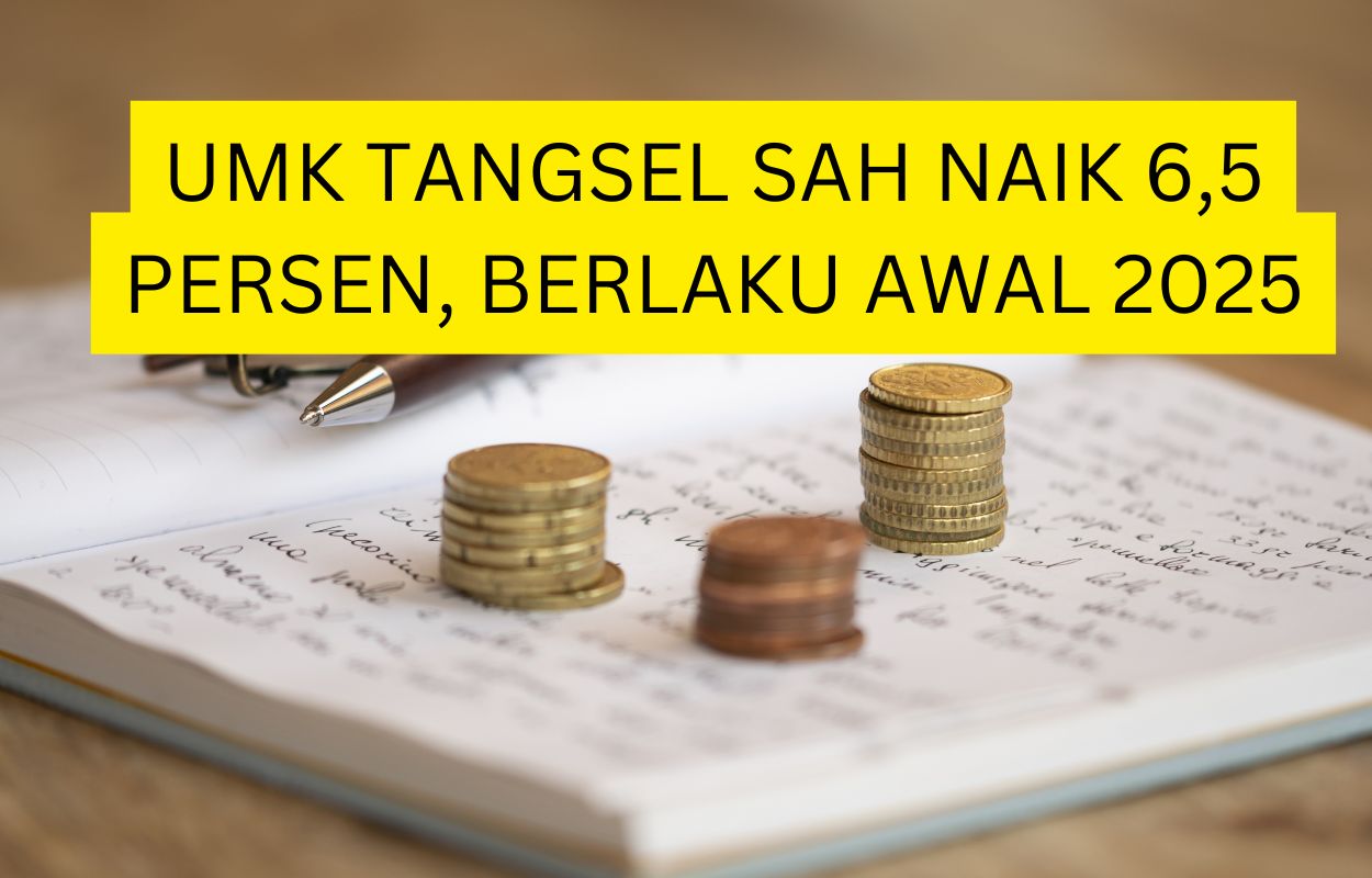 ilustrasi kenaikan umk tangsel (tangerang selatan) berlaku Januari 2025