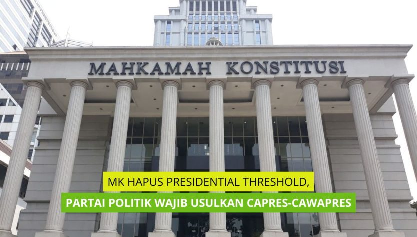 MK Hapus Presidential Threshold, Partai Politik Wajib Usulkan Capres-Cawapres