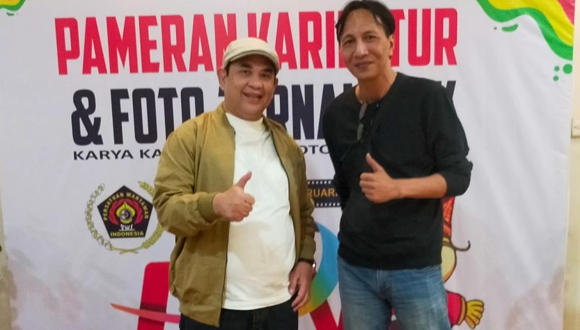 Ketua Umum PWI Pusat Zulmansyah Sekedang dan Austin Tumengkol yang ditunjuk sebagai Plt Ketua PWI Sumut.