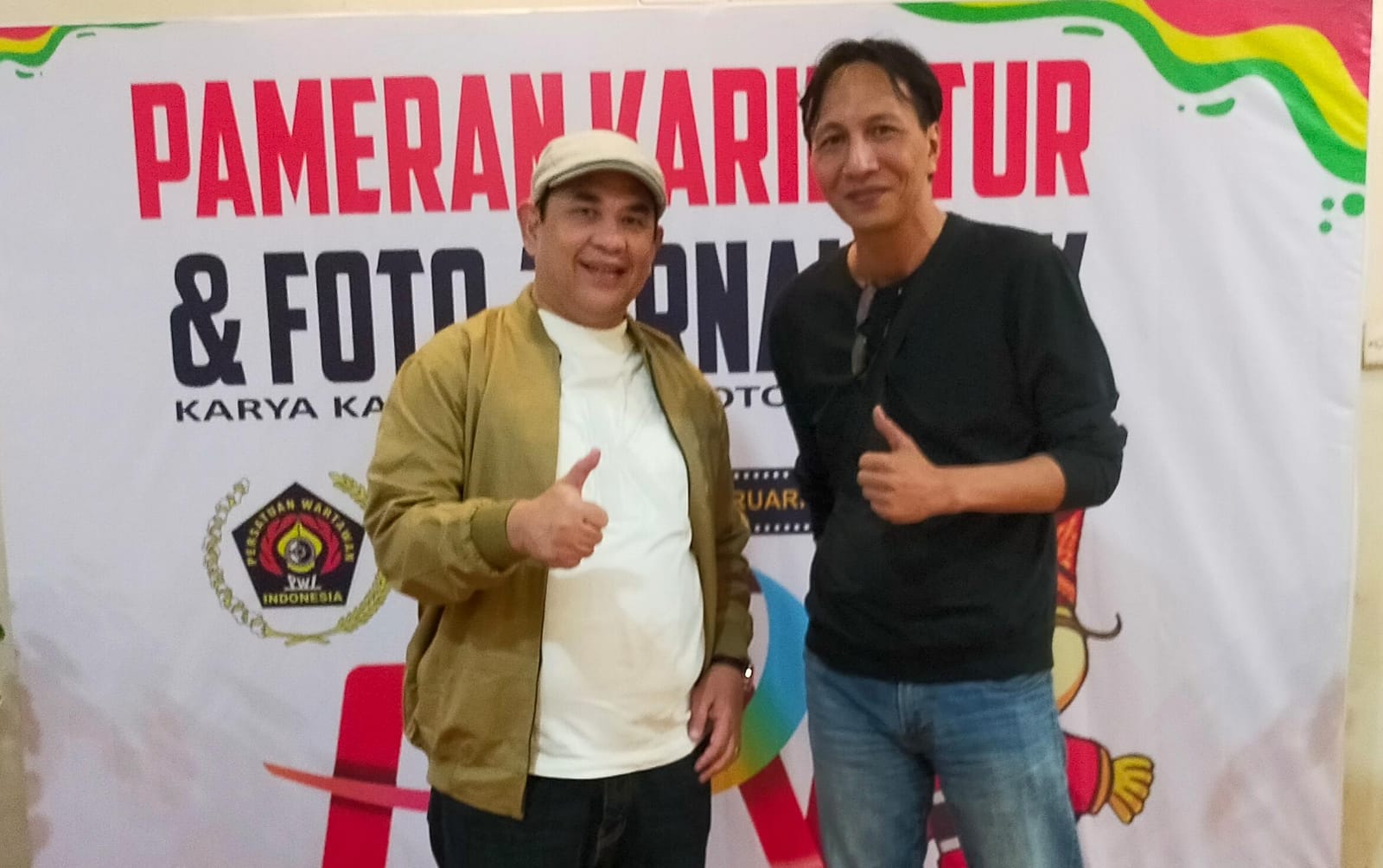 Ketua Umum PWI Pusat Zulmansyah Sekedang dan Austin Tumengkol yang ditunjuk sebagai Plt Ketua PWI Sumut.