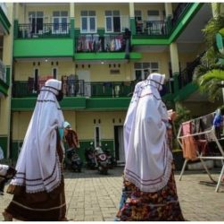 ilustrasi santri di sebuah pesantren utk berita dana hibah pesantren di jabar dipangkas