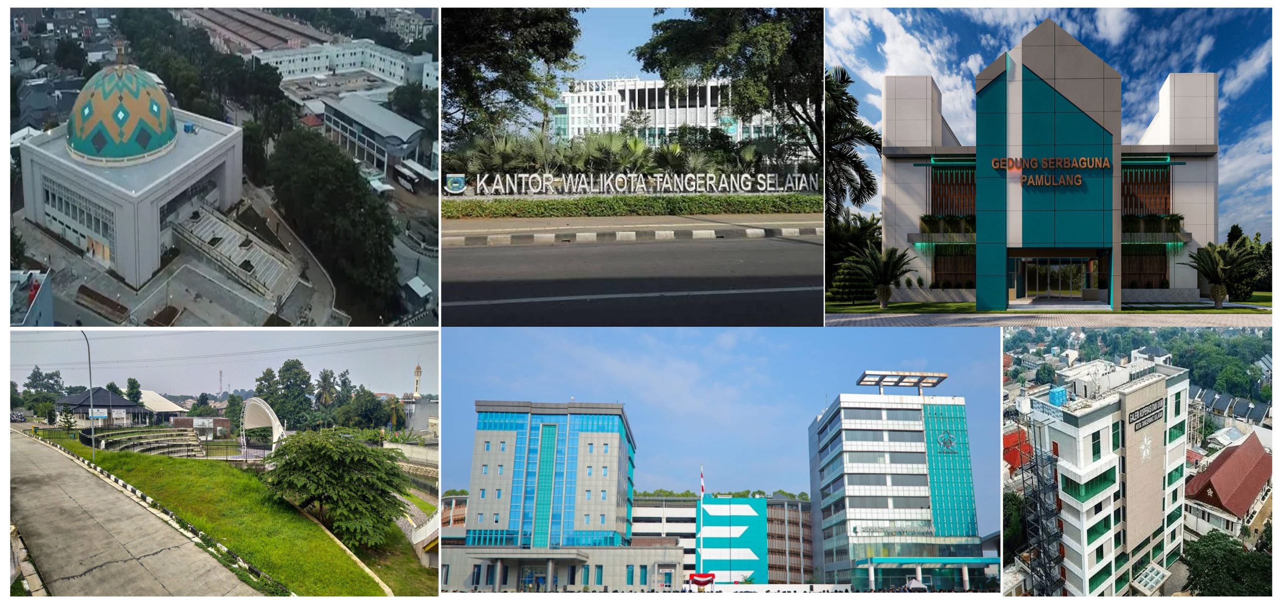 Gedung dan Fasilitas Publik Yang Dibangun Dinas Cipta Karya dan Tata Ruang Kota Tangerang Selatan